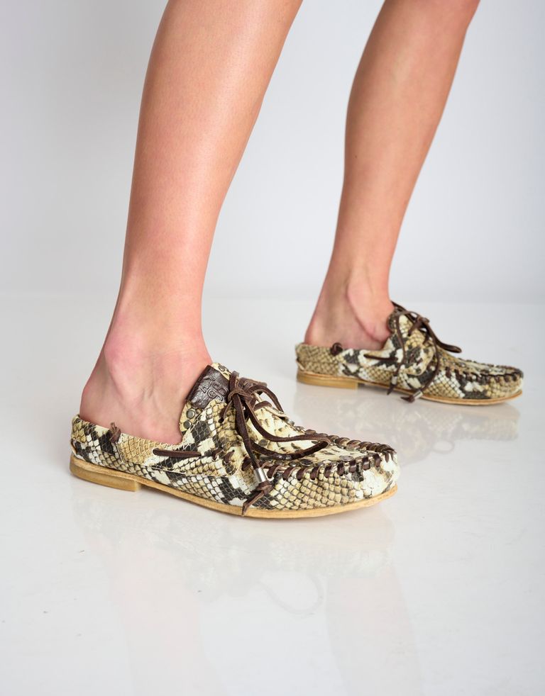 נעלי נשים - A.S. 98 - כפכפים DOWE - חום נחש2
