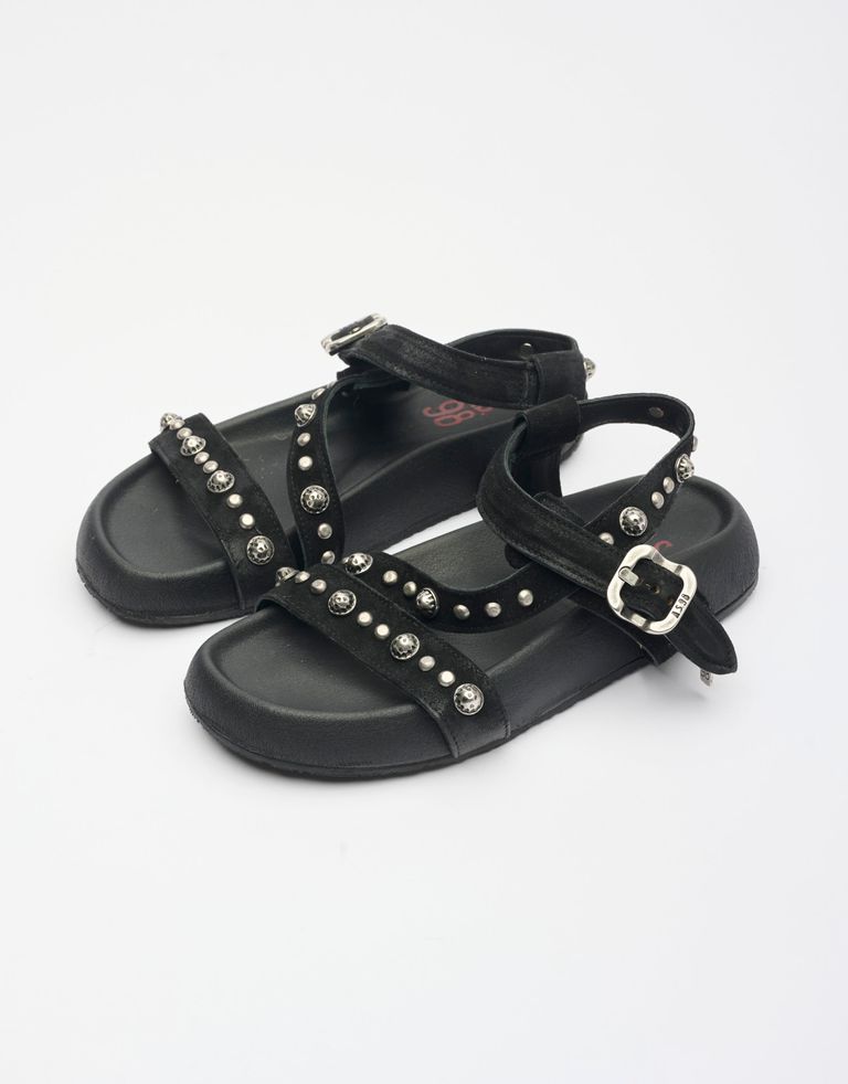 נעלי נשים - A.S. 98 - סנדלי רצועות וניטים VANCE - שחור3