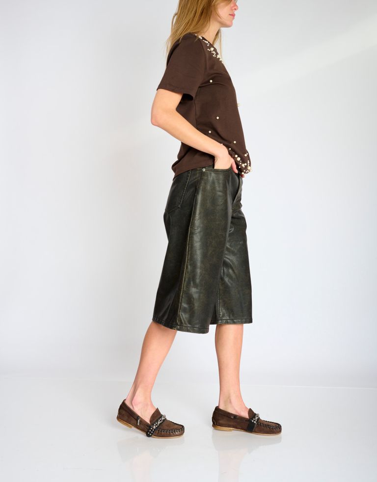 נעלי נשים - A.S. 98 - מוקסנים עם ניטים DOWE - חום כהה3