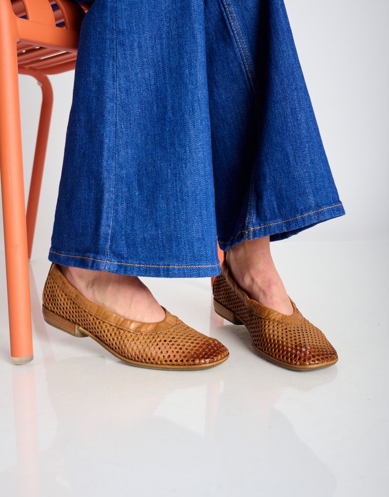 נעלי נשים - A.S. 98 - נעלי סירה שטוחות ZANNA - קאמל4