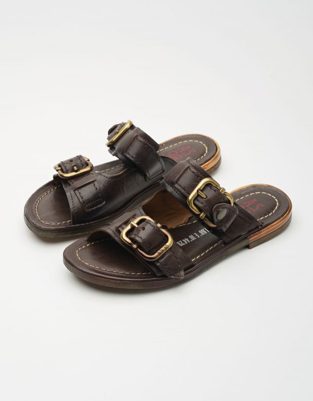 נעלי נשים - A.S. 98 - כפכפים שטוחים GOLDYOU - חום כהה