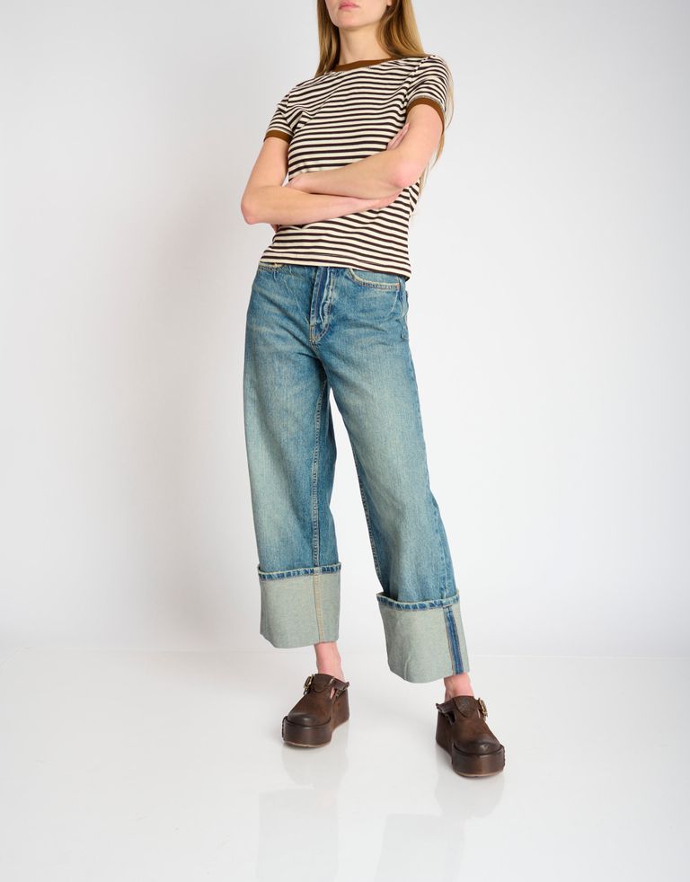 נעלי נשים - A.S. 98 - כפכפים עם אבזם MANOLA - חום כהה2