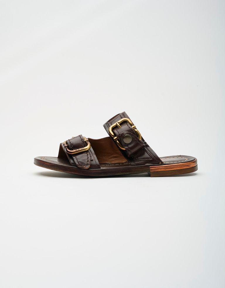 נעלי נשים - A.S. 98 - כפכפים שטוחים GOLDYOU - חום כהה4