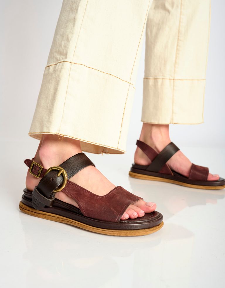 נעלי נשים - A.S. 98 - סנדלים SPOON - בורדו4