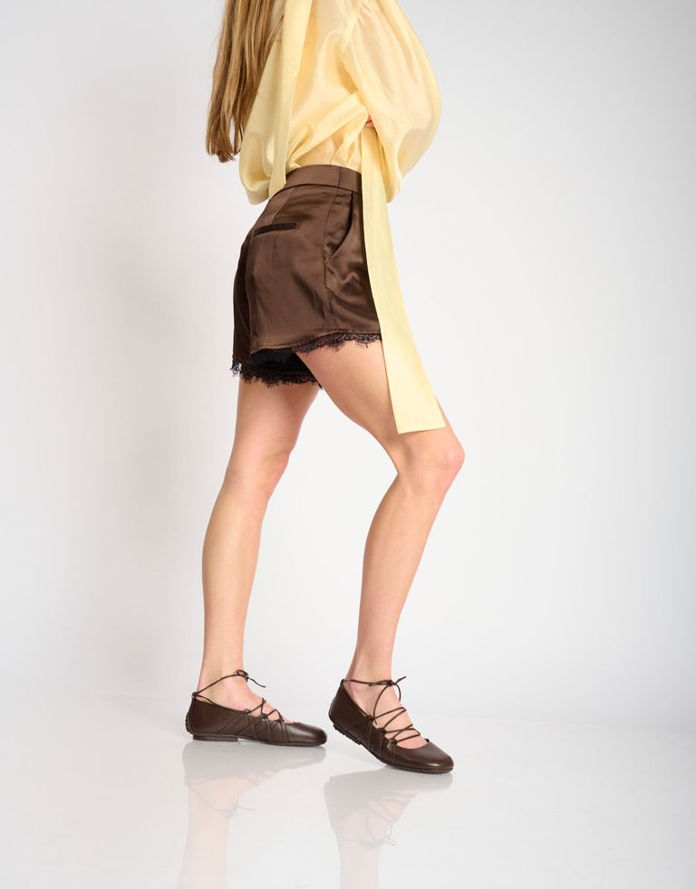 נעלי נשים - Jeffrey Campbell - נעליים שטוחות BARRE WORK - חום3