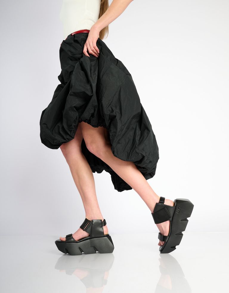 נעלי נשים - United Nude - סנדלי פלטפורמה BULL RUN - שחור1