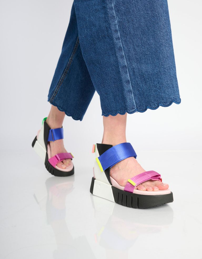 נעלי נשים - United Nude - סנדליי פלטפורמה DELTA RUN - ורוד   שחור1