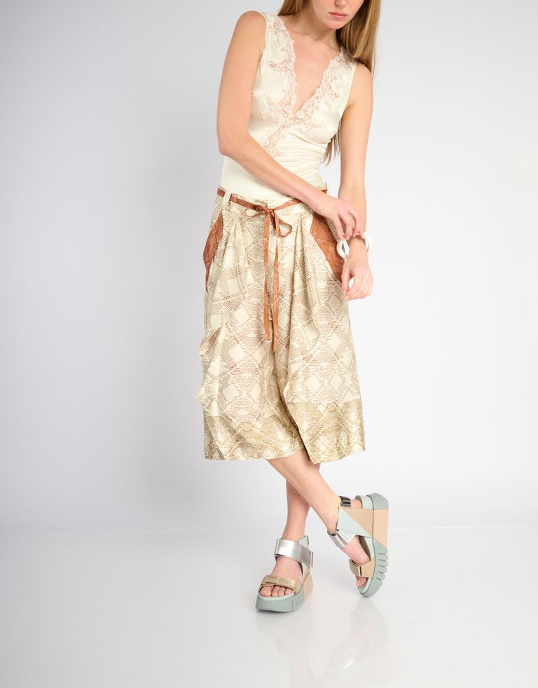 נעלי נשים - United Nude - סנדלי פלטפורמה DELTA RUN - אפור   בז'2