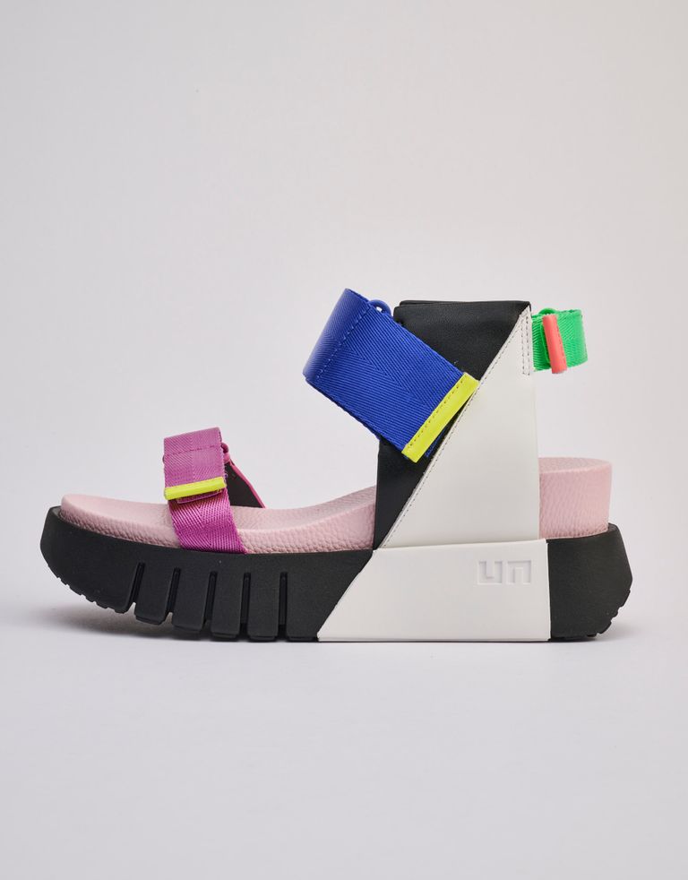 נעלי נשים - United Nude - סנדליי פלטפורמה DELTA RUN - ורוד   שחור3