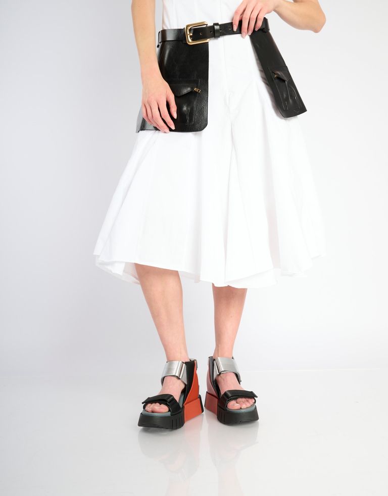 נעלי נשים - United Nude - סנדליי פלטפורמה DELTA RUN - שחור אדום4