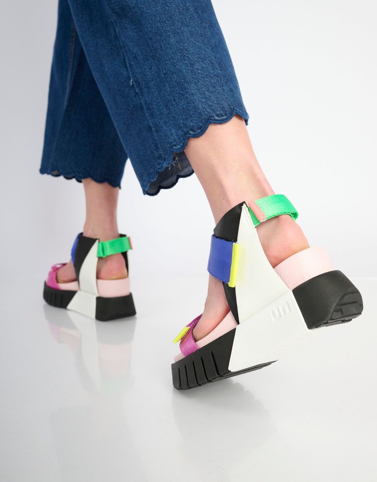 נעלי נשים - United Nude - סנדליי פלטפורמה DELTA RUN - ורוד   שחור4