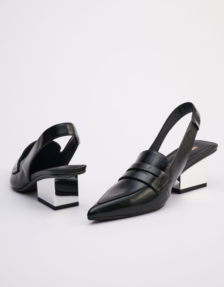 נעלי נשים - United Nude - נעלי סירה עם עקב RAILA - שחור1