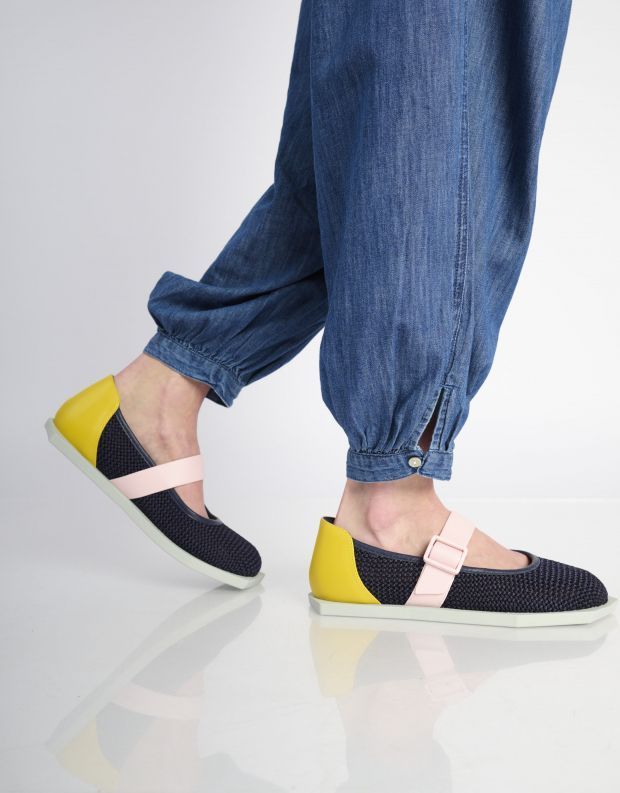 נעלי נשים - United Nude - נעלי בובה POLY BALLET - סגול   ורוד