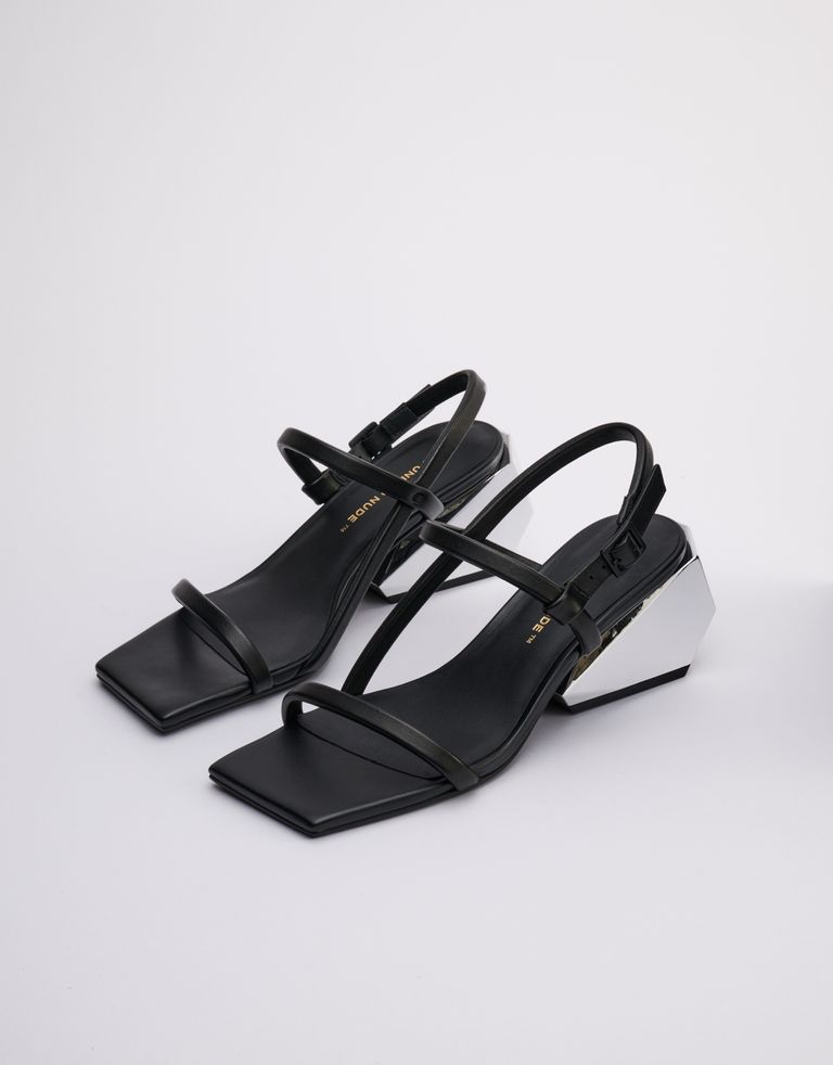 נעלי נשים - United Nude - סנדלי רצועות RICKY - שחור2