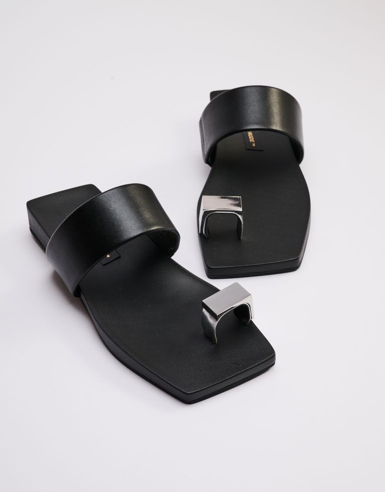 נעלי נשים - United Nude - כפכפי אצבע LOOP TOE LO - שחור2