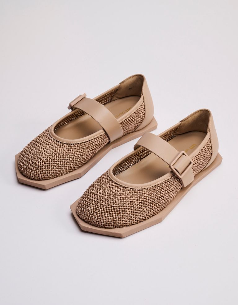 נעלי נשים - United Nude - נעלי בובה POLY BALLET - בז'2