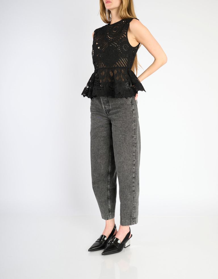 נעלי נשים - United Nude - נעלי סירה עם עקב RAILA - שחור2