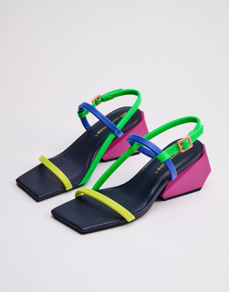 נעלי נשים - United Nude - סנדלי רצועות RICKY - צבעוני3