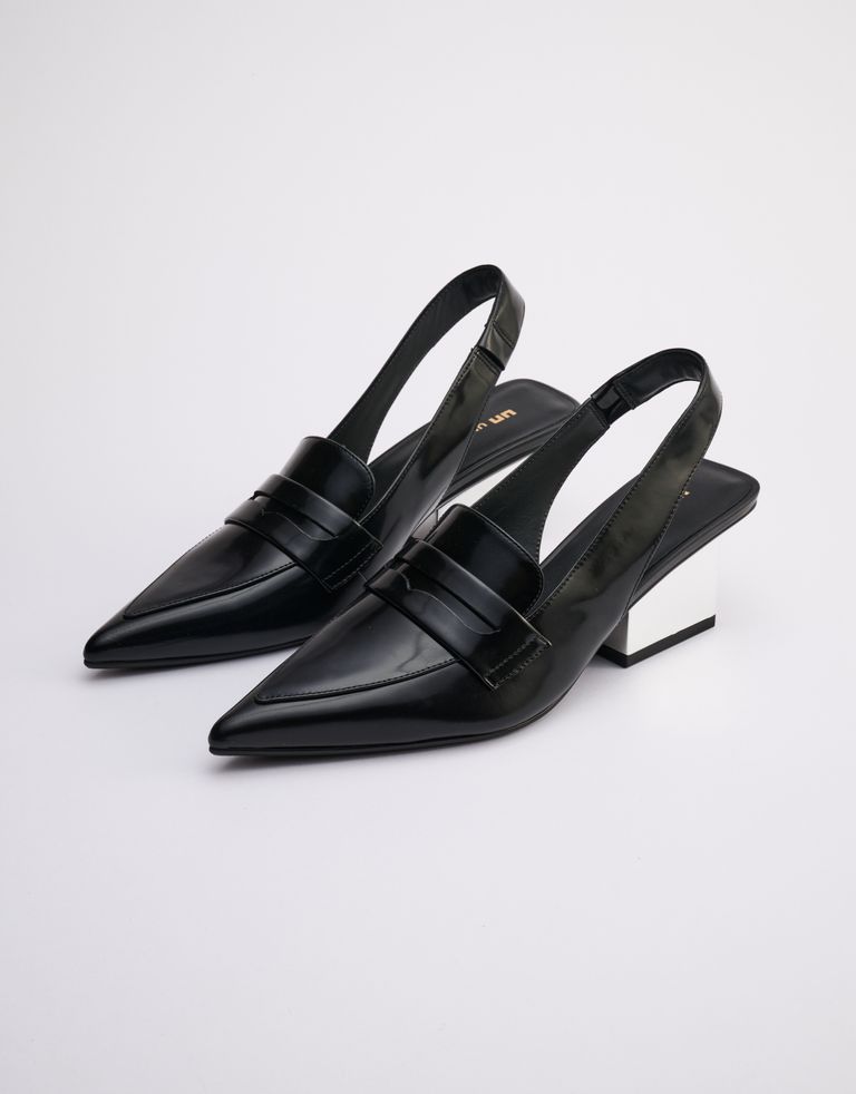 נעלי נשים - United Nude - נעלי סירה עם עקב RAILA - שחור3