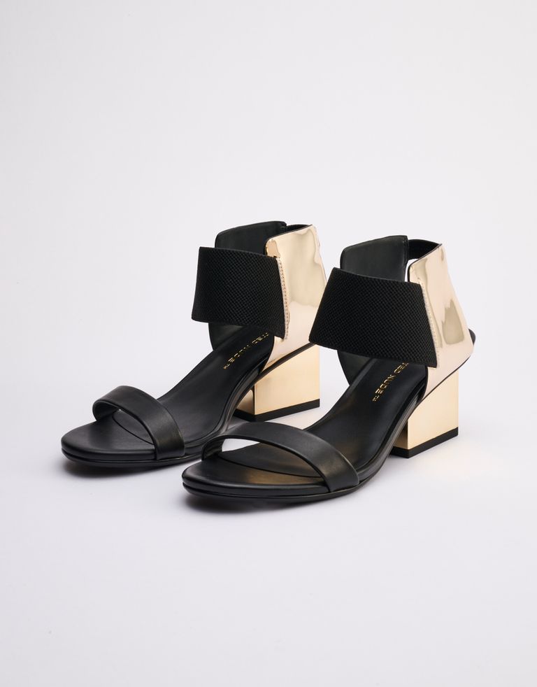 נעלי נשים - United Nude - סנדלים RAILA - שחור   זהב2