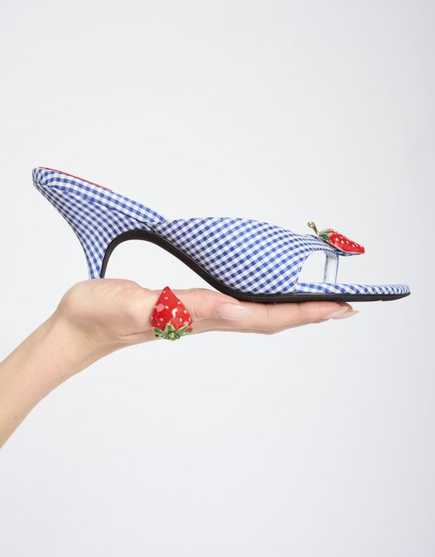 נעלי נשים - Jeffrey Campbell - כפכפי אצבע SHORTCAK - כחול