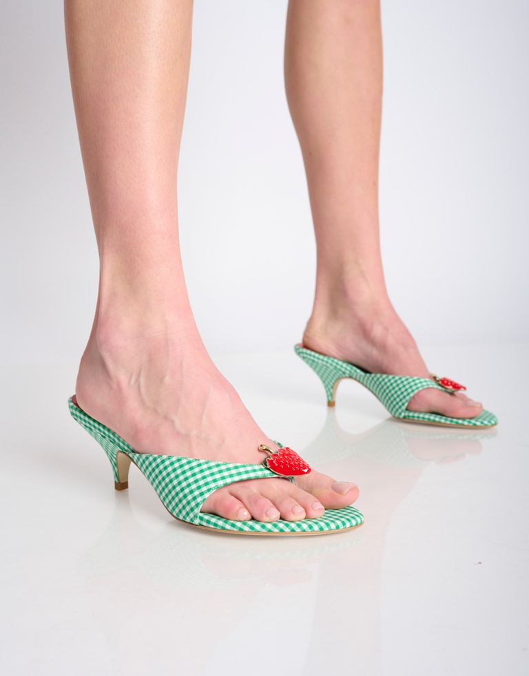 נעלי נשים - Jeffrey Campbell - כפכפי אצבע SHORTCAK - ירוק2