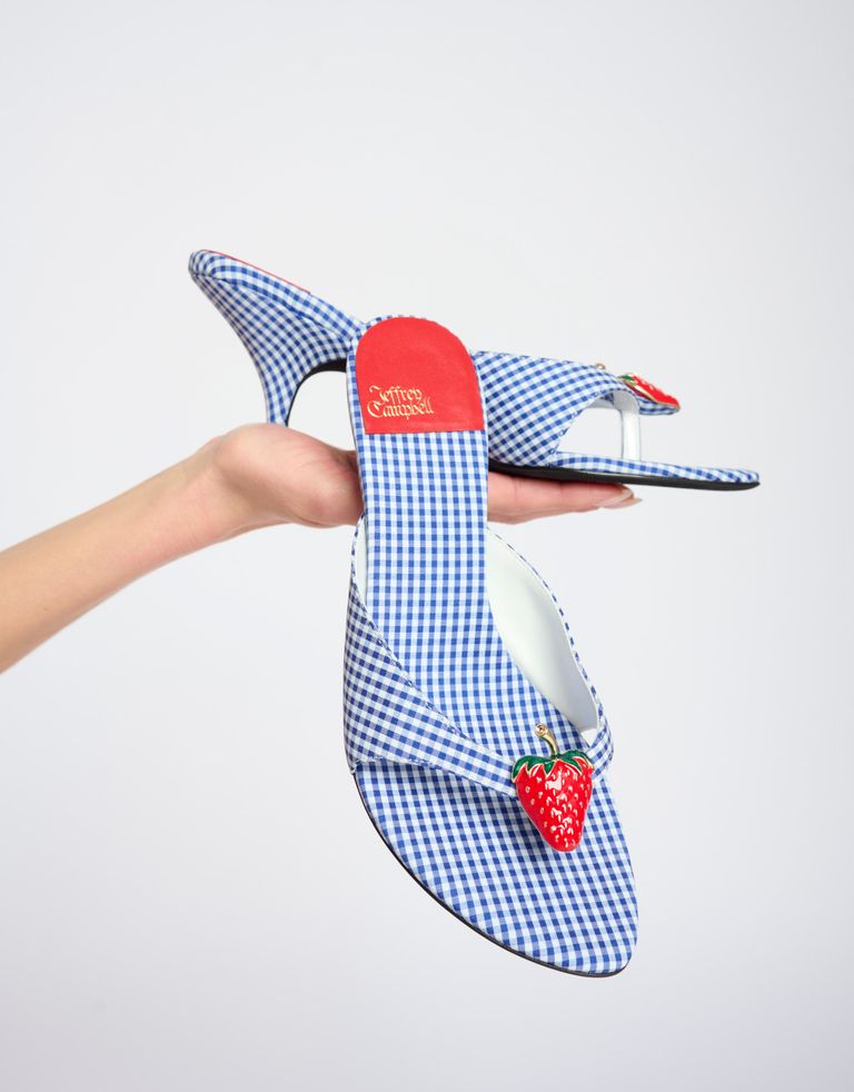 נעלי נשים - Jeffrey Campbell - כפכפי אצבע SHORTCAK - כחול4