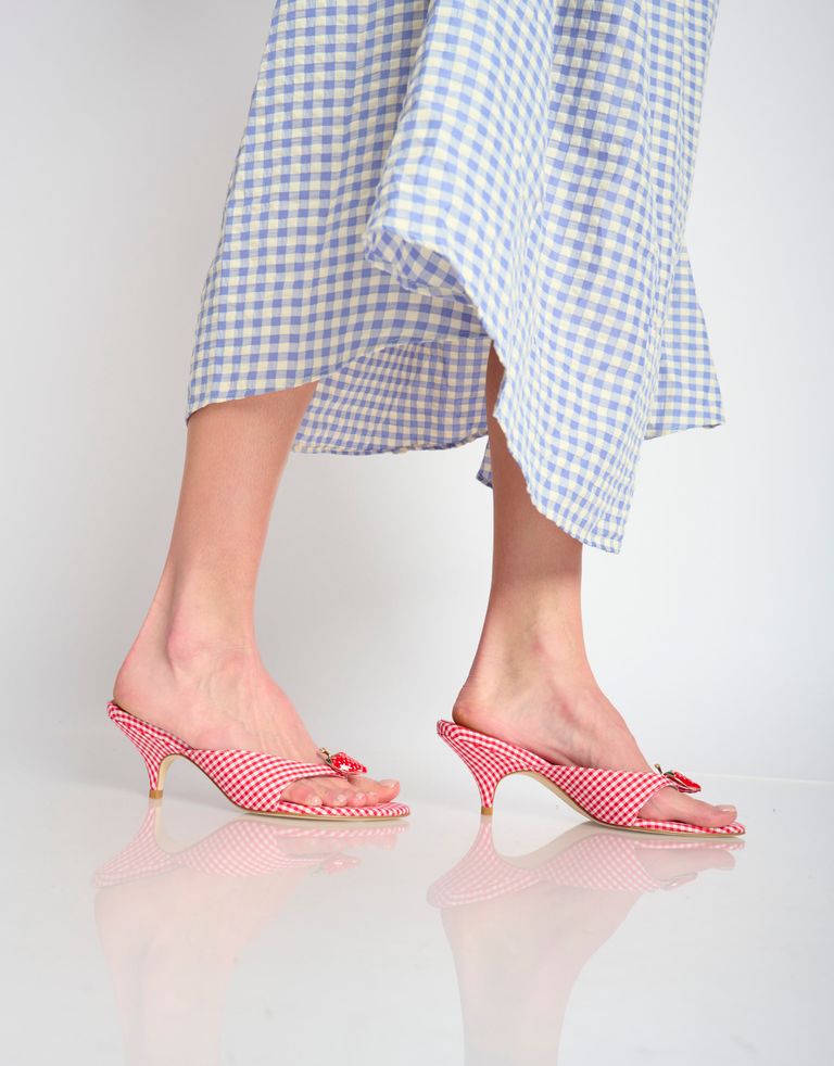 נעלי נשים - Jeffrey Campbell - כפכפי אצבע SHORTCAK - אדום4