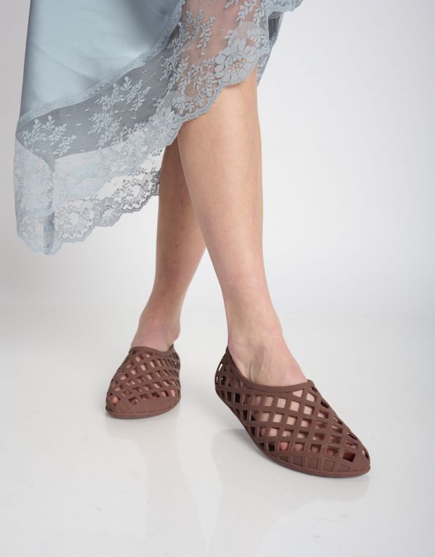 נעלי נשים - Jeffrey Campbell - נעלי גומי JELLZ - חום