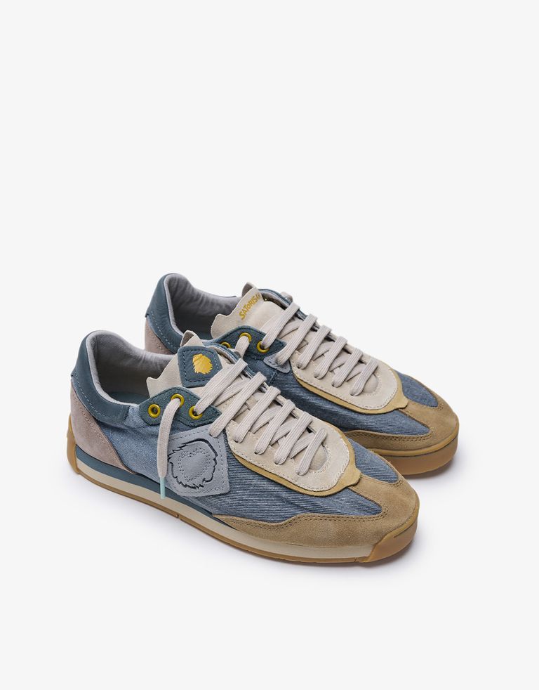 נעלי גברים - Satorisan - סניקרס בד ENSO - כחול2