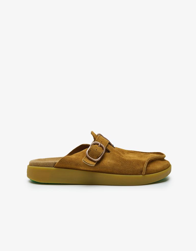 נעלי גברים - Satorisan - כפכפי זמש HOOTE - קאמל1