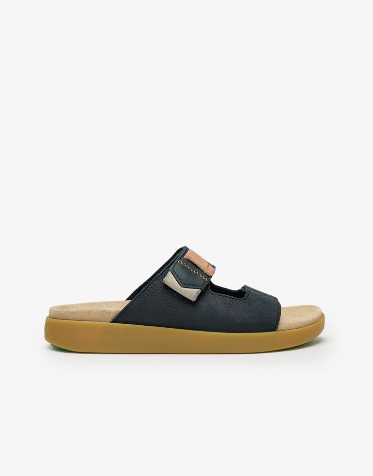 נעלי גברים - Satorisan - כפכפי עור HOOTSANI - שחור1