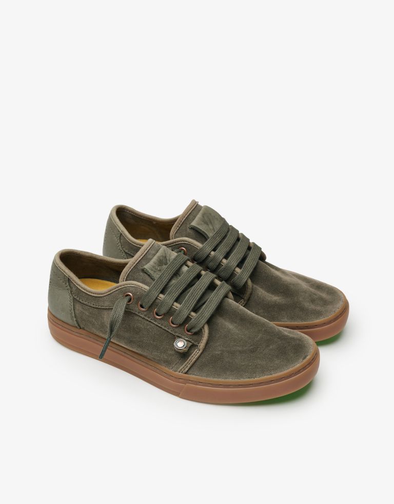 נעלי גברים - Satorisan - סניקרס זמש HEISEI - חאקי2