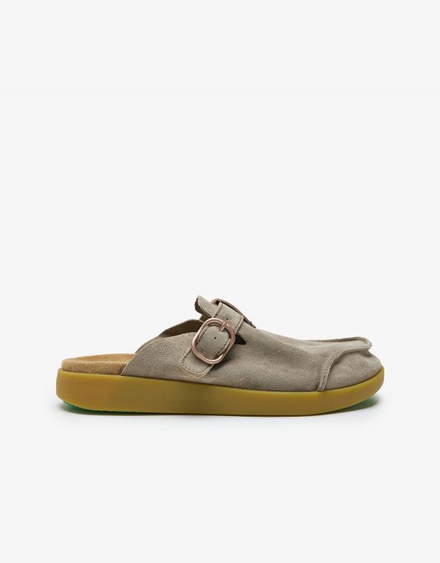 נעלי גברים - Satorisan - כפכפי זמש HOOTE - חום בהיר