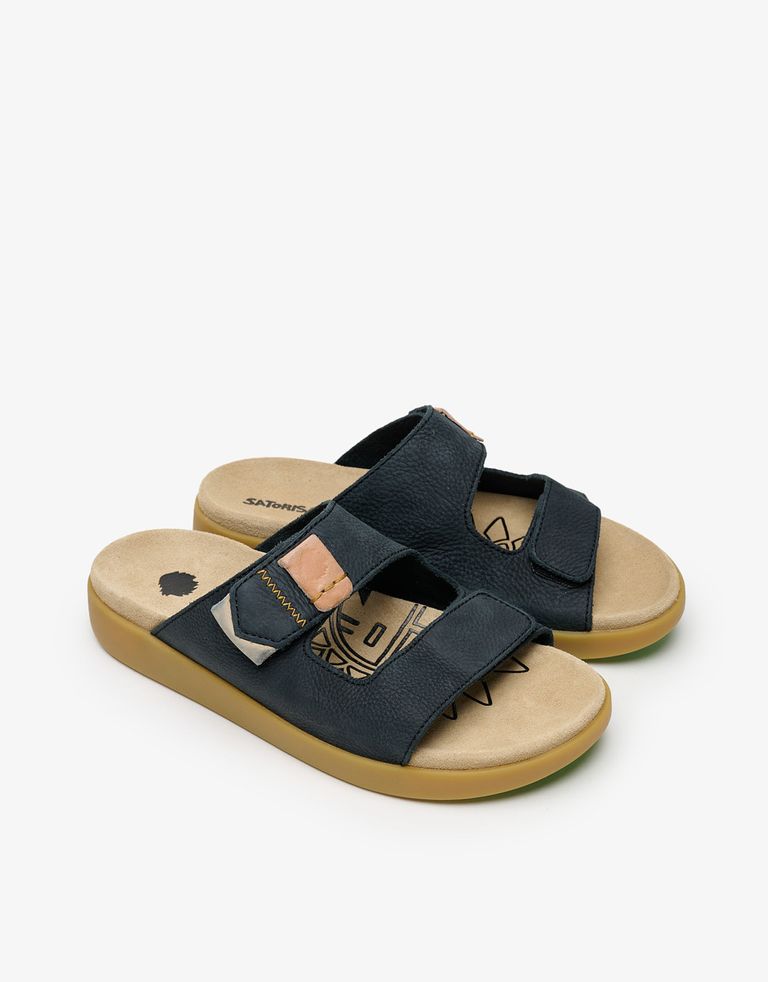 נעלי גברים - Satorisan - כפכפי עור HOOTSANI - שחור2