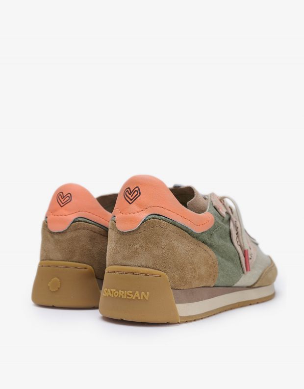 נעלי נשים - Satorisan - סניקרס בד ENSO - בז'   ירוק