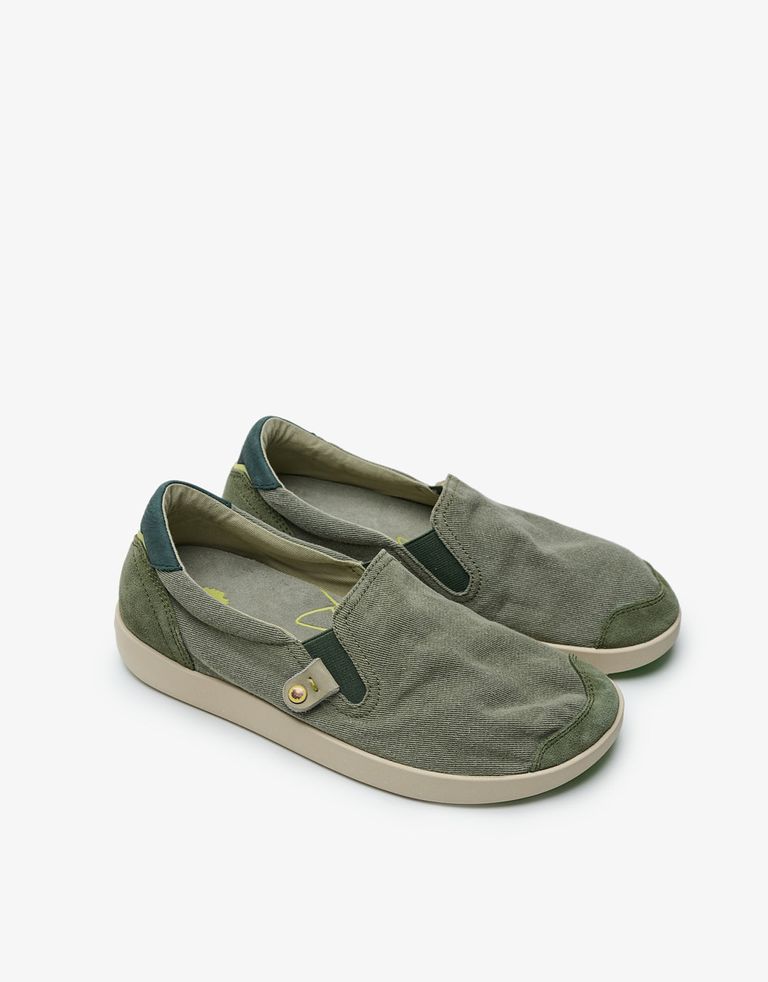 נעלי גברים - Satorisan - סליפ און  KUNG FU - חאקי2