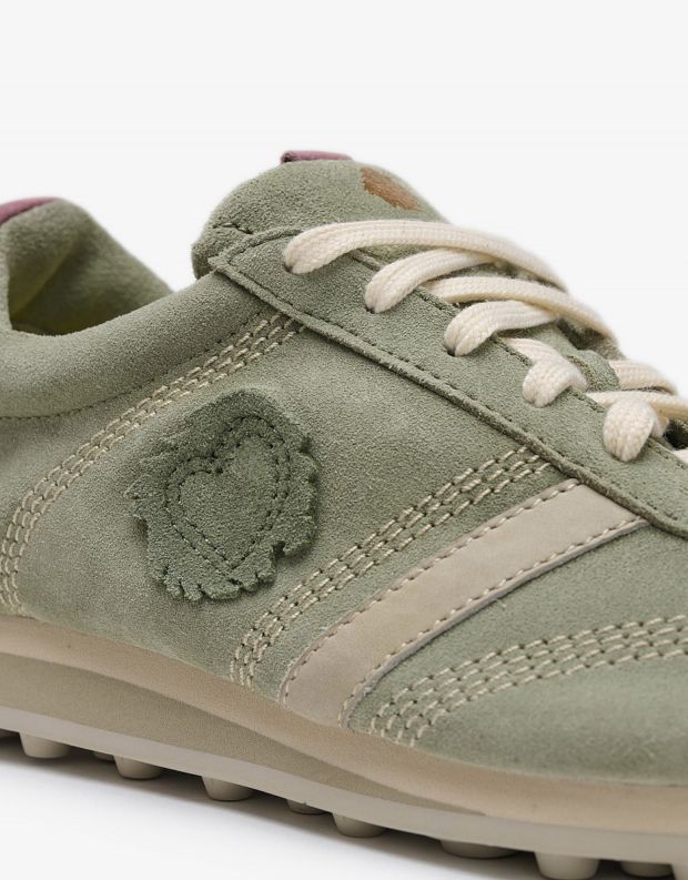 נעלי גברים - Satorisan - סניקרס זמש STARDUST - ירוק בהיר