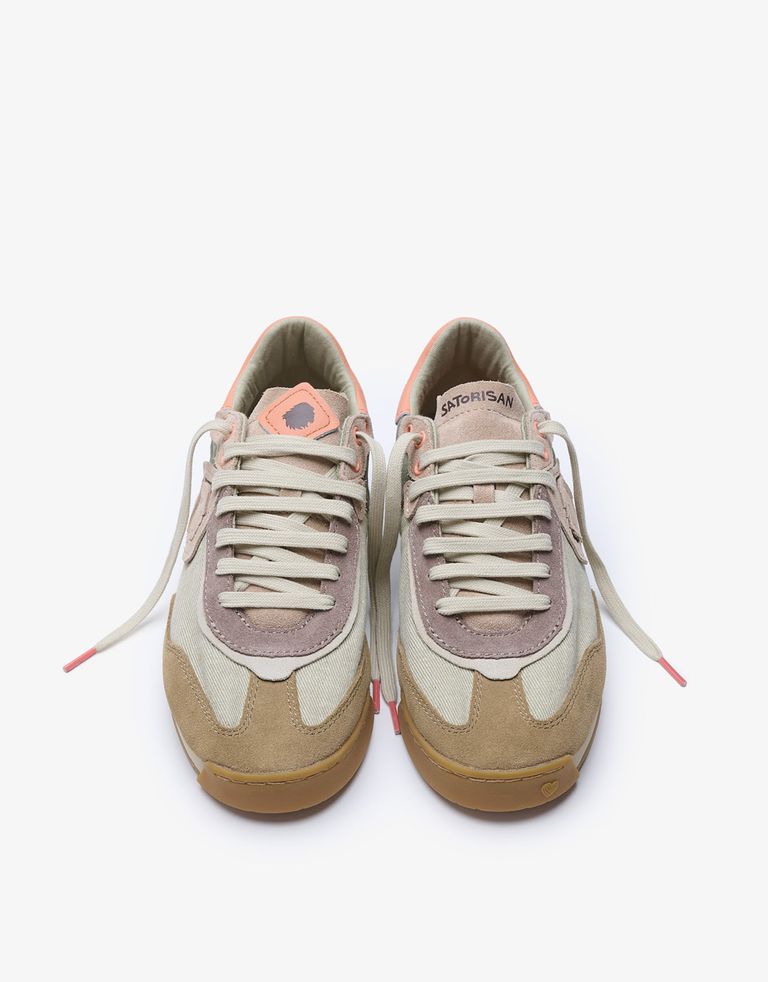 נעלי נשים - Satorisan - סניקרס בד ENSO - בז'   ירוק4