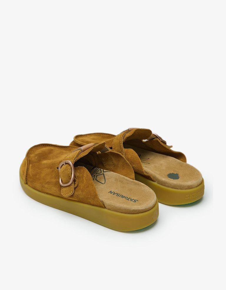 נעלי גברים - Satorisan - כפכפי זמש HOOTE - קאמל3