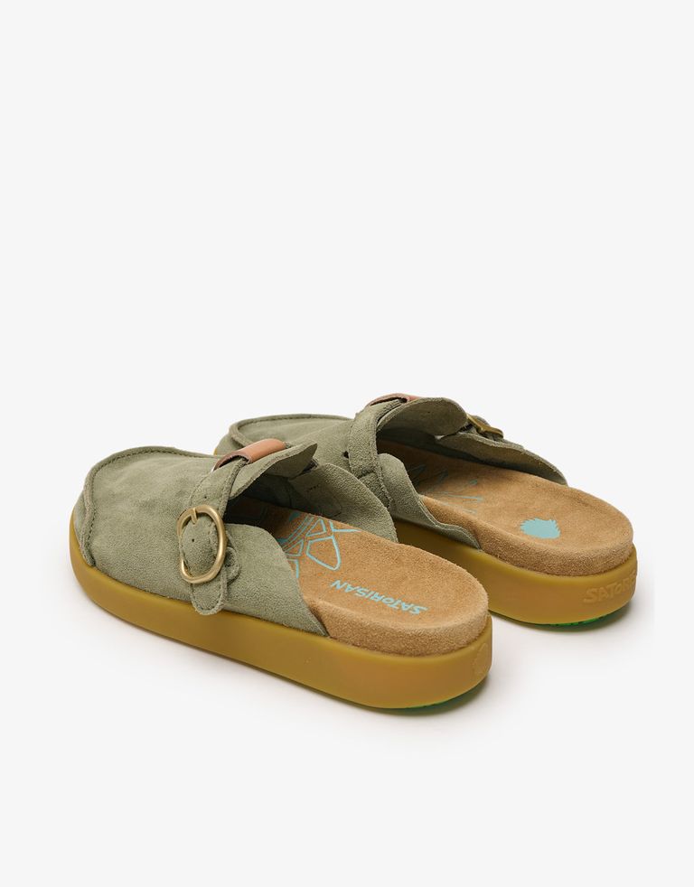 נעלי נשים - Satorisan - כפכפי זמש HOOTE - ירוק בהיר3