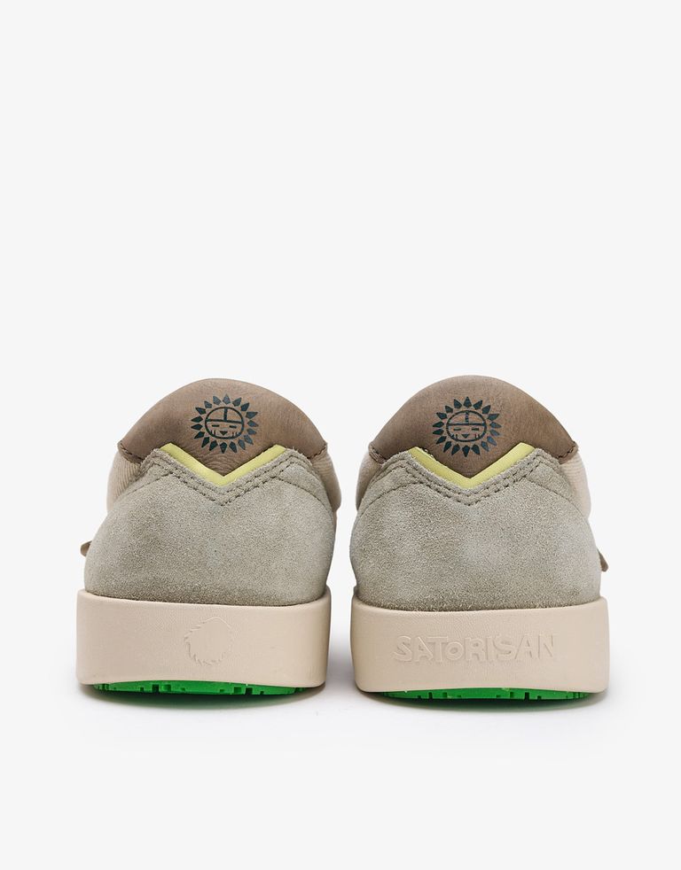 נעלי גברים - Satorisan - סליפ און  KUNG FU - בז'   ירוק3