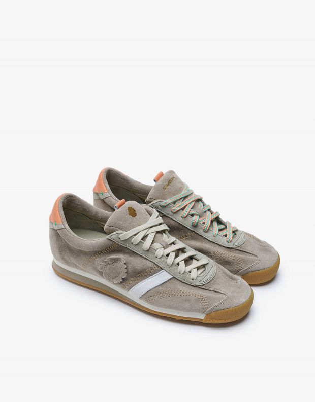 נעלי גברים - Satorisan - סניקרס זמש STARDUST - אפור חום