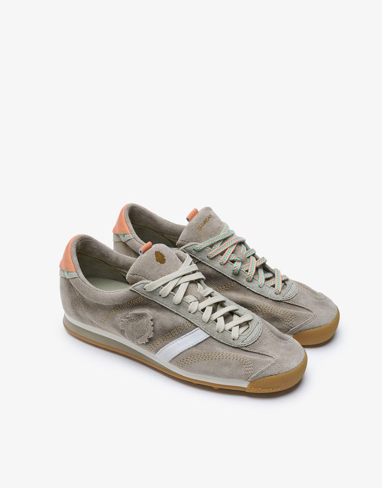 נעלי גברים - Satorisan - סניקרס זמש STARDUST - אפור חום2