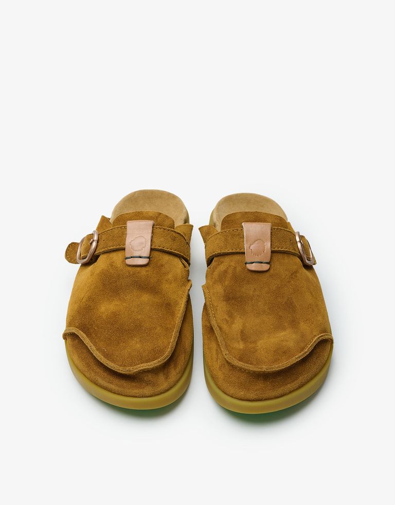 נעלי גברים - Satorisan - כפכפי זמש HOOTE - קאמל4