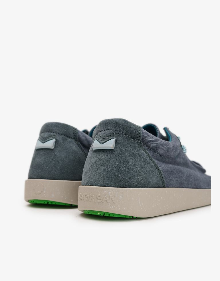 נעלי גברים - Satorisan - מוקסינים מבד וזמש KWAHU - כחול3