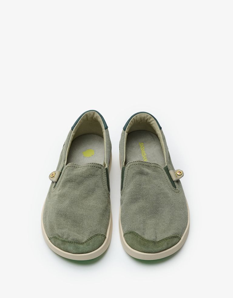 נעלי גברים - Satorisan - סליפ און  KUNG FU - חאקי4