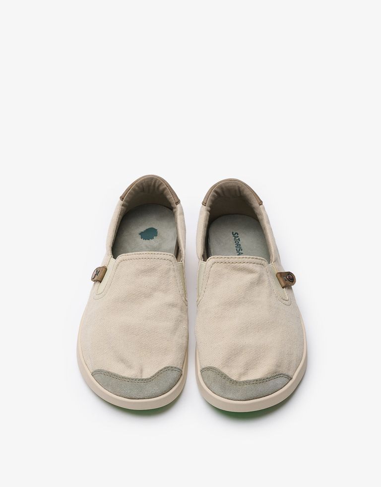 נעלי גברים - Satorisan - סליפ און  KUNG FU - בז'   ירוק4