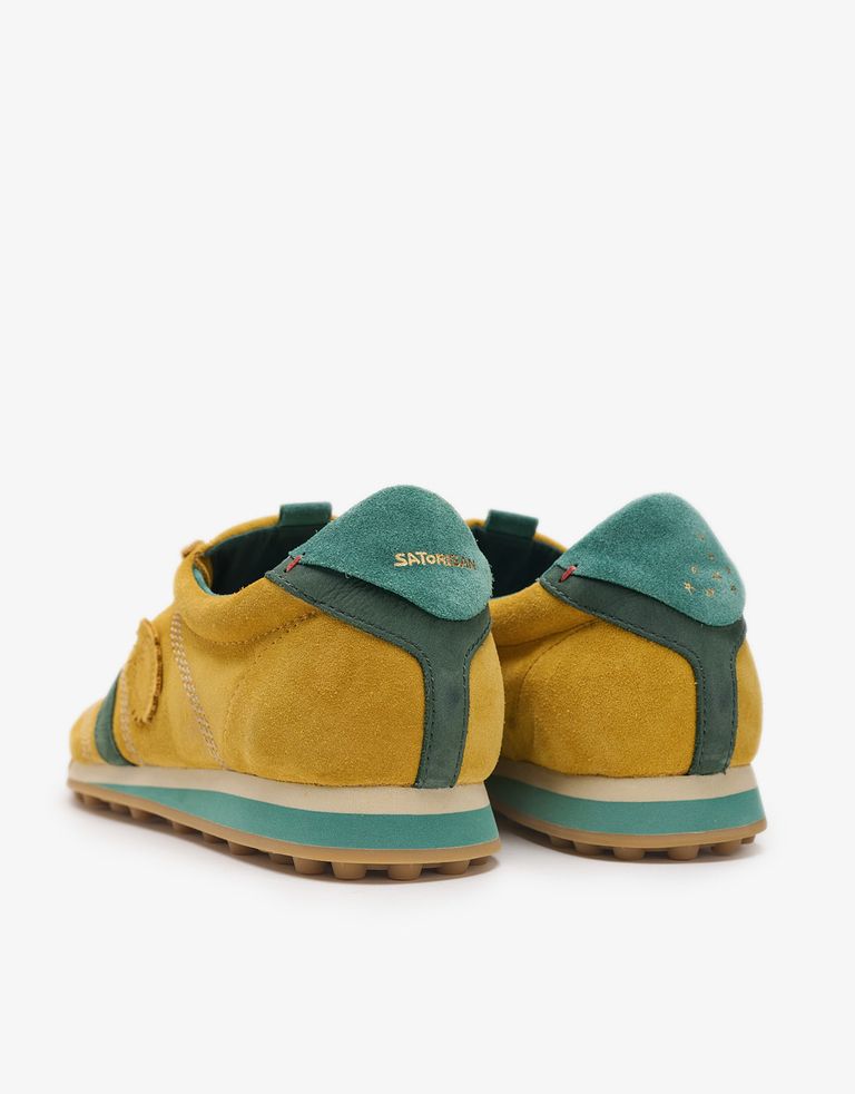 נעלי גברים - Satorisan - סניקרס זמש STARDUST - צהוב3