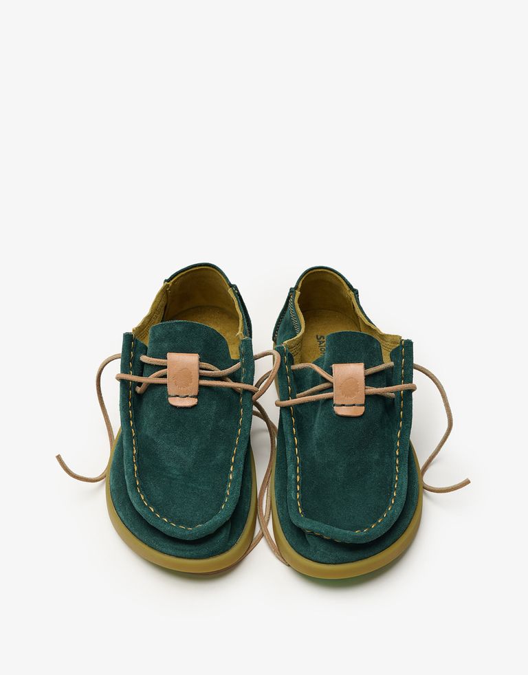 נעלי גברים - Satorisan - מוקסינים מזמש KWAHU - ירוק4